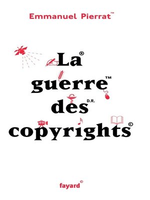 cover image of La guerre des copyrights